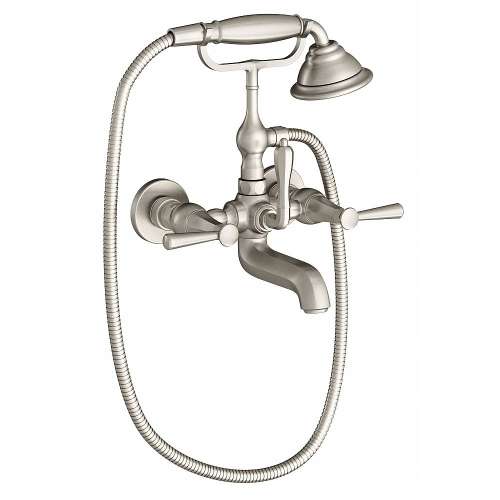 Wall Mount Tub Filler, in Brushed Nickel