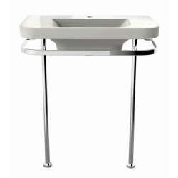 33-in Console Legs Only, in Polished Chrome
