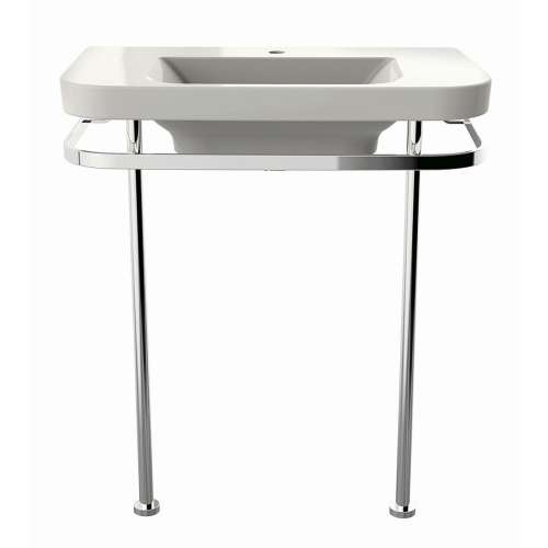 33-in Console Legs Only, in Polished Chrome