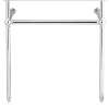30-in Console Legs Only, in Brushed Nickel
