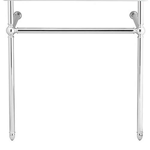 30-in Console Legs Only, in Polished Chrome