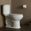 Two-Piece Elongated Toilet, in Canvas White