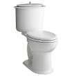 Two-Piece Elongated Toilet, in Canvas White