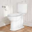 Two-Piece Elongated Toilet, in Canvas White