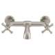 Wall Mount Bathroom Faucet with Cross Handles, in Brushed Nickel