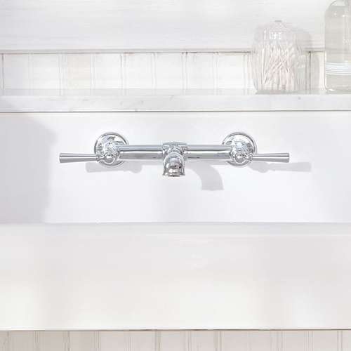 Wall Mount Bathroom Faucet, in Polished Chrome