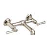 Wall Mount Bathroom Faucet, in Platinum Nickel