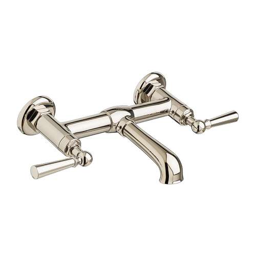 Wall Mount Bathroom Faucet, in Platinum Nickel