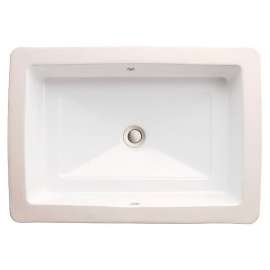 Grande Rectangle Under Counter Bathroom Sink, in Canvas White