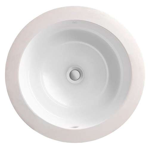 Grande Round Under Counter Bathroom Sink, in Canvas White