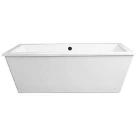 D60545004.415 Cossu Freestanding Soaking Tub with Deck, in Canvas White