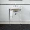 Console Sink, in Canvas White / Polished Chrome