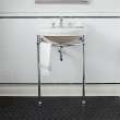 Console Sink, in Canvas White / Polished Chrome