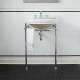 Console Sink, in Canvas White / Polished Chrome