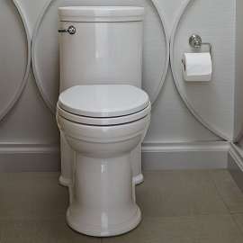 One-Piece Elongated Toilet, in Canvas White