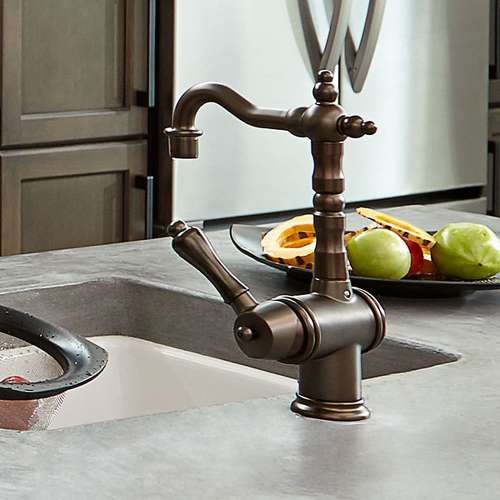 Bar Faucet, in Carbon Bronze