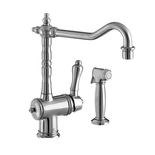 Kitchen Faucet with Side Spray, in Ultra Steel