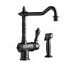 Kitchen Faucet with Side Spray, in Carbon Bronze