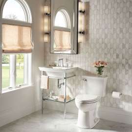 Two-Piece Elongated Toilet with Left Hand Trip Lever, in Canvas White