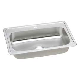 CRS3322 Gourmet Celebrity Stainless Steel Single Bowl Top Mount Sink