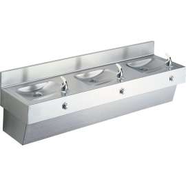 Multi-Station Drinking Fountain in Stainless Steel