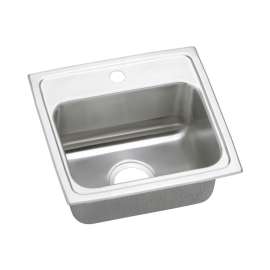 Celebrity Stainless Steel 17-In Drop-In Kitchen Sink Kit With Kitchen Sink, Faucet, Strainer, Drain Installation Kit