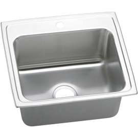 DLR221910 Gourmet Lustertone Stainless Steel Single Bowl Top Mount Sink