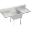 Sturdibilt SS8124LROF1 Commercial Scullery Sink with Single Faucet Hole in Buffed Satin