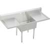 Sturdibilt SS8136LR1 Commercial Scullery Sink with Single Faucet Hole in Buffed Satin