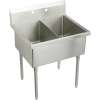 Weldbilt WNSF8236OF4 Commercial Scullery Sink with 4 Faucet Holes in Buffed Satin