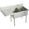 Sturdibilt SS8260LOF2 Commercial Scullery Sink with 2 Faucet Holes in Buffed Satin