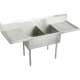 Sturdibilt SS8230LROF4 Commercial Scullery Sink with 4 Faucet Holes in Buffed Satin