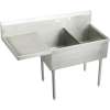Sturdibilt SS8236LOF4 Commercial Scullery Sink with 4 Faucet Holes in Buffed Satin