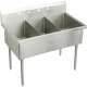 Weldbilt WNSF8345OF3 Commercial Scullery Sink with 3 Faucet Holes in Buffed Satin
