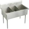 Sturdibilt SS8354OF3 Commercial Scullery Sink with 3 Faucet Holes in Buffed Satin