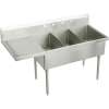 Sturdibilt SS8345LOF4 Commercial Scullery Sink with 4 Faucet Holes in Buffed Satin