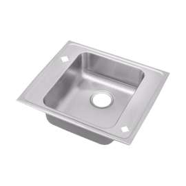 DRKAD252255 Stainless Steel Single Bowl Top Mount Sink