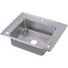 Lustertone DRKAD282260L Stainless Steel Single Bowl Top Mount Sink with 3 Faucet Holes in Lustrous Highlighted Satin