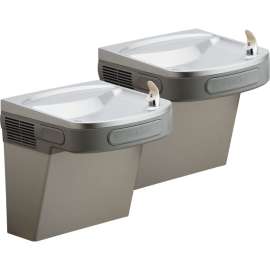 Versatile Wall Mount Bi-Level ADA w/VR Bubbler Cooler in Light Gray Granite