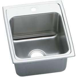 DLR172010 Gourmet Lustertone Stainless Steel Single Bowl Top Mount Sink