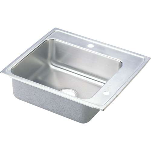DRKADQ252265R Lustertone Stainless Steel Single Bowl Top Mount Quick-Clip Sink