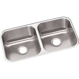 DXUH3118 Stainless Steel Double Bowl Undermount Sink in Radiant Satin
