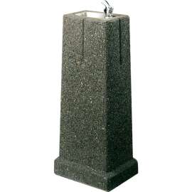 LK4591 Outdoor Stone Drinking Fountain in Stone Aggregate