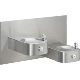 Soft Sides EHWM217FPRAK Heavy Duty ADA Bi-Level Reverse Fountain in Stainless Steel
