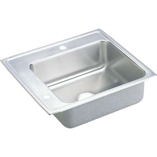 DRKAD222045L Lustertone Stainless Steel Single Bowl Top Mount Sink