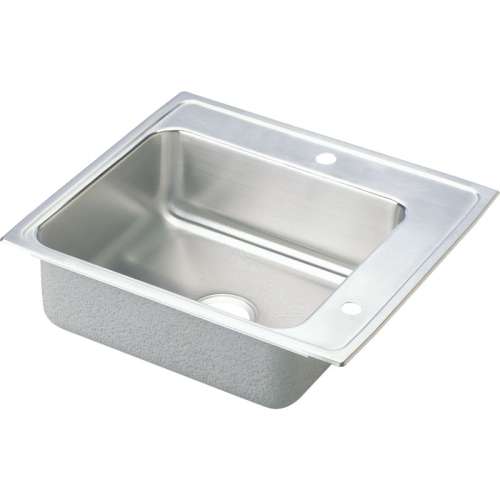 DRKAD222050R Lustertone Stainless Steel Single Bowl Top Mount Sink