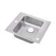 Lustertone DRKAD2522452LM Stainless Steel Single Bowl Top Mount Sink with 2LM Faucet Holes in Lustrous Highlighted Satin