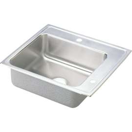 DRKADQ252250R Lustertone Stainless Steel Single Bowl Top Mount Quick-Clip Sink