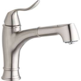 Explore LKEC1042NK Pull-Out Bar/Prep Single-Hole Faucet in Brushed Nickel
