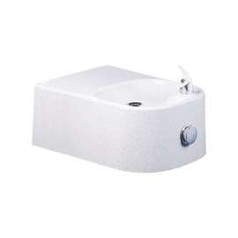 ADA Single Composite Fountain in White Granite